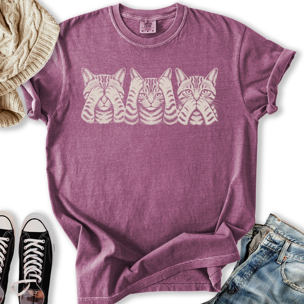 No Evil Cats Relaxed Tee