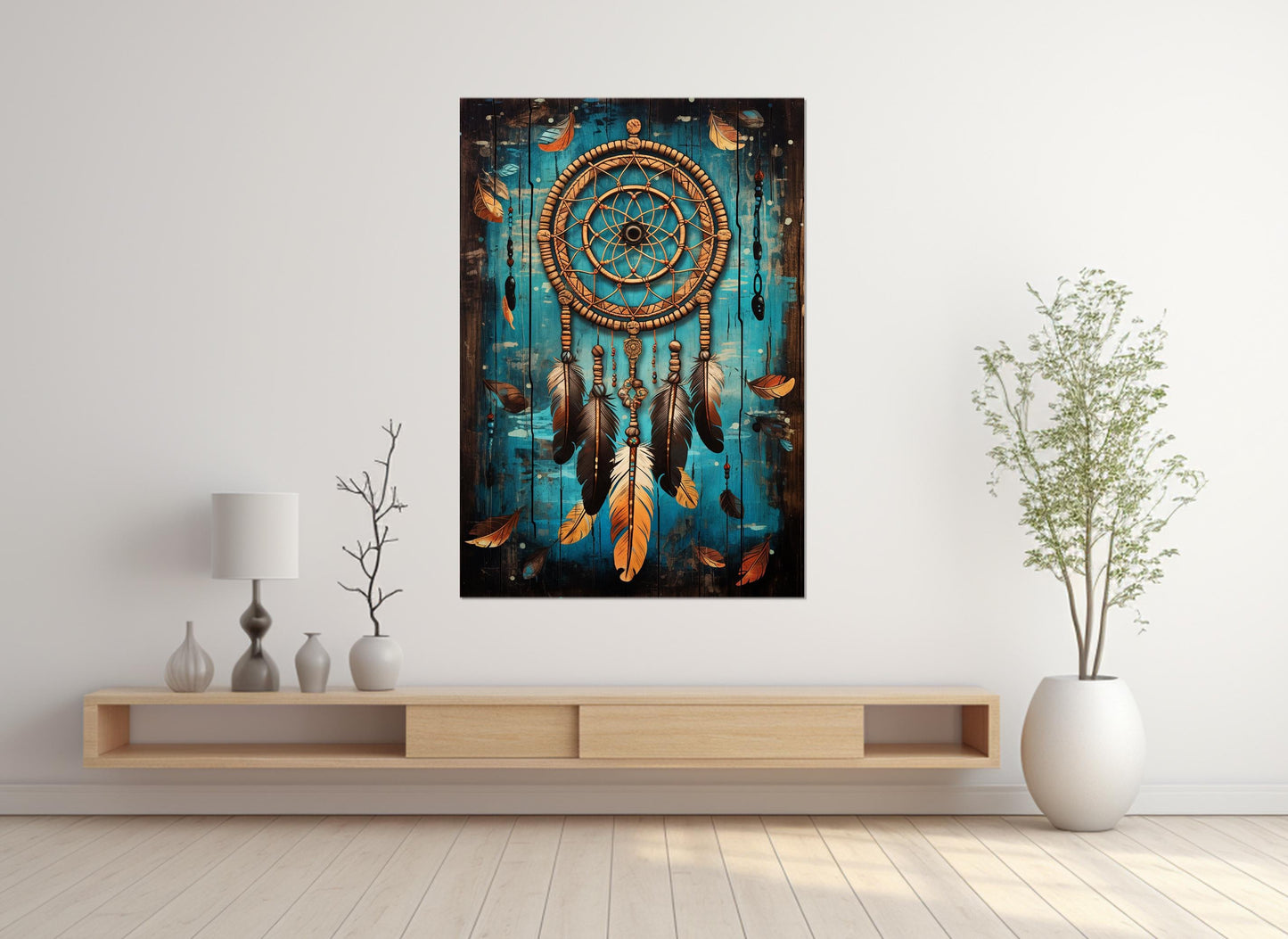 Dreamcatcher Canvas Print - Colorful Native American Wall Art | Ready to Hang