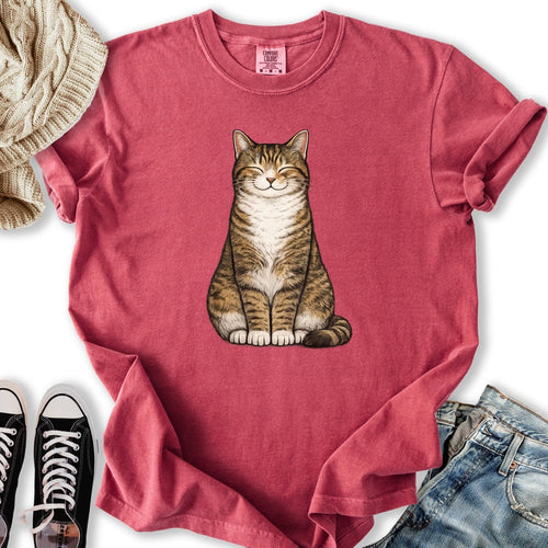 Smiling Brown Mackerel Tabby Relaxed Tee