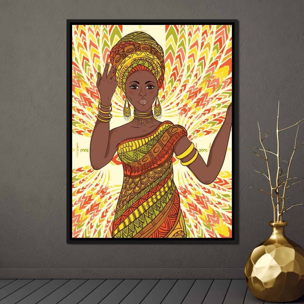Beautiful Dancing Woman Canvas Wall Art