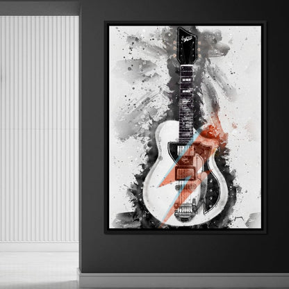 David Bowie's Guitar Canvas Wall Art