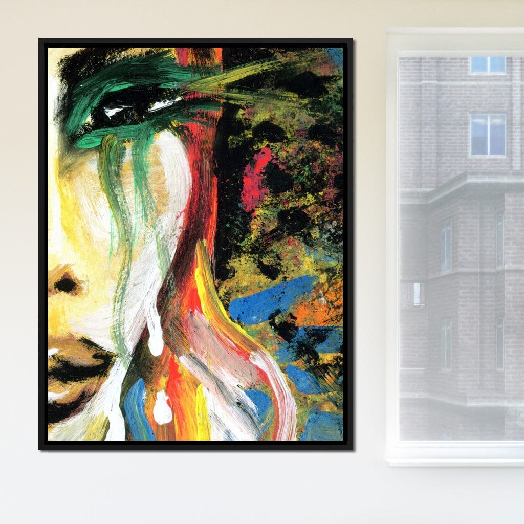 Emotional Lady Canvas Wall Art