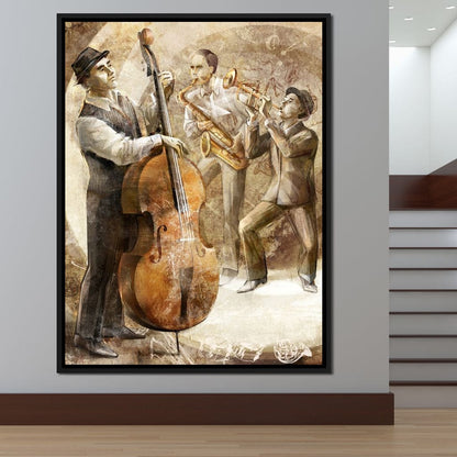 Jazz Band Canvas Wall Art