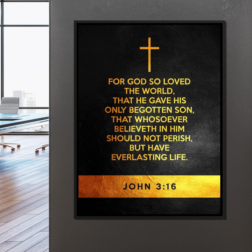 John 3:16 Canvas Wall Art
