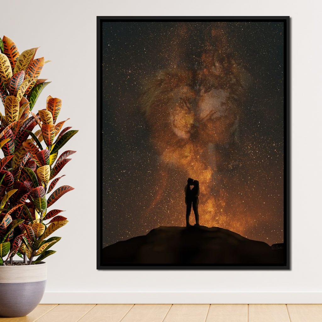 Her Lion, His Wolf - KitConcepts Canvas Wall Art