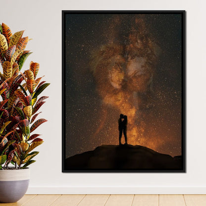 Her Lion, His Wolf - KitConcepts Canvas Wall Art