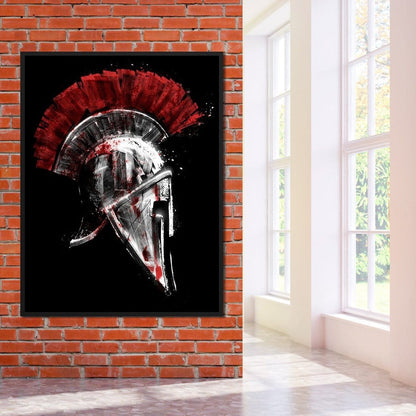 Greek Warrior Helmet Canvas Wall Art