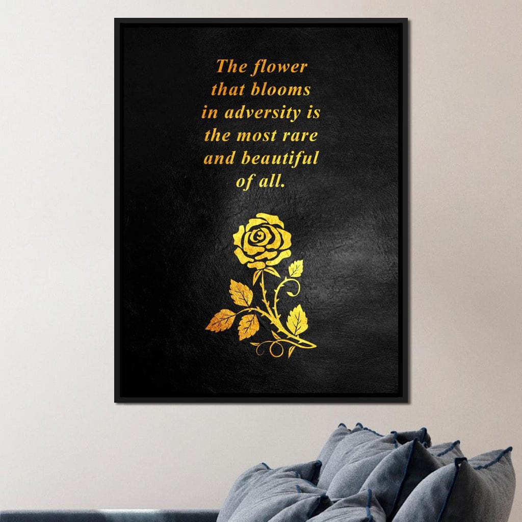 The Flower That Blooms Canvas Wall Art