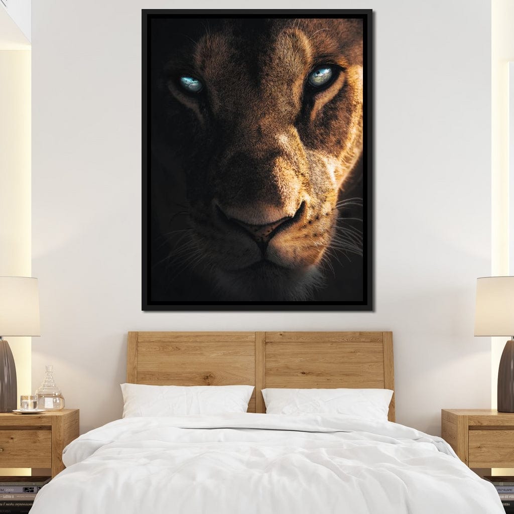 Lioness Eyes Canvas Wall Art