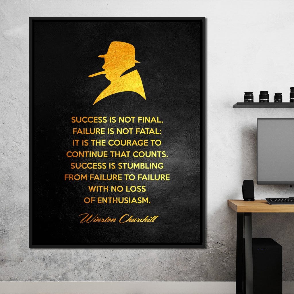 Winston Churchill Canvas Wall Art