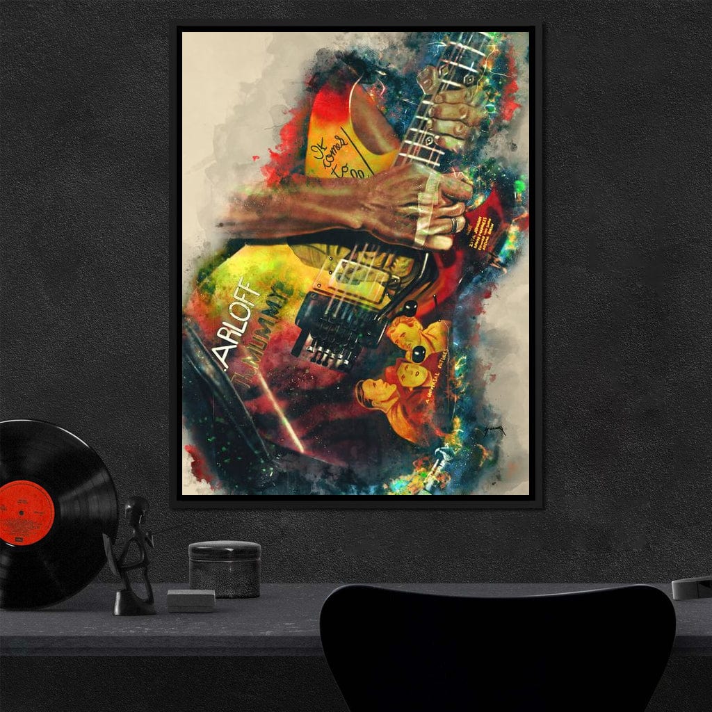 Kirk Hammett's Electric Guitar Canvas Wall Art