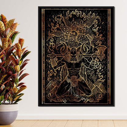 Zodiac sign Aries Canvas Wall Art
