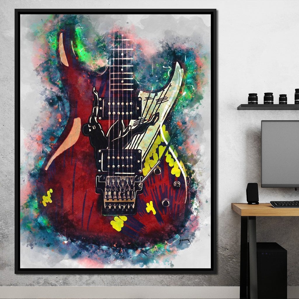 Joe Satriani's Guitar Canvas Wall Art