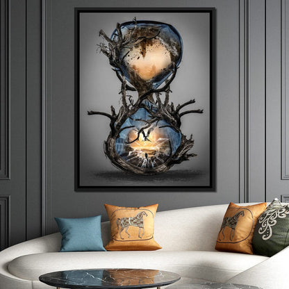 Hourglass Canvas Wall Art