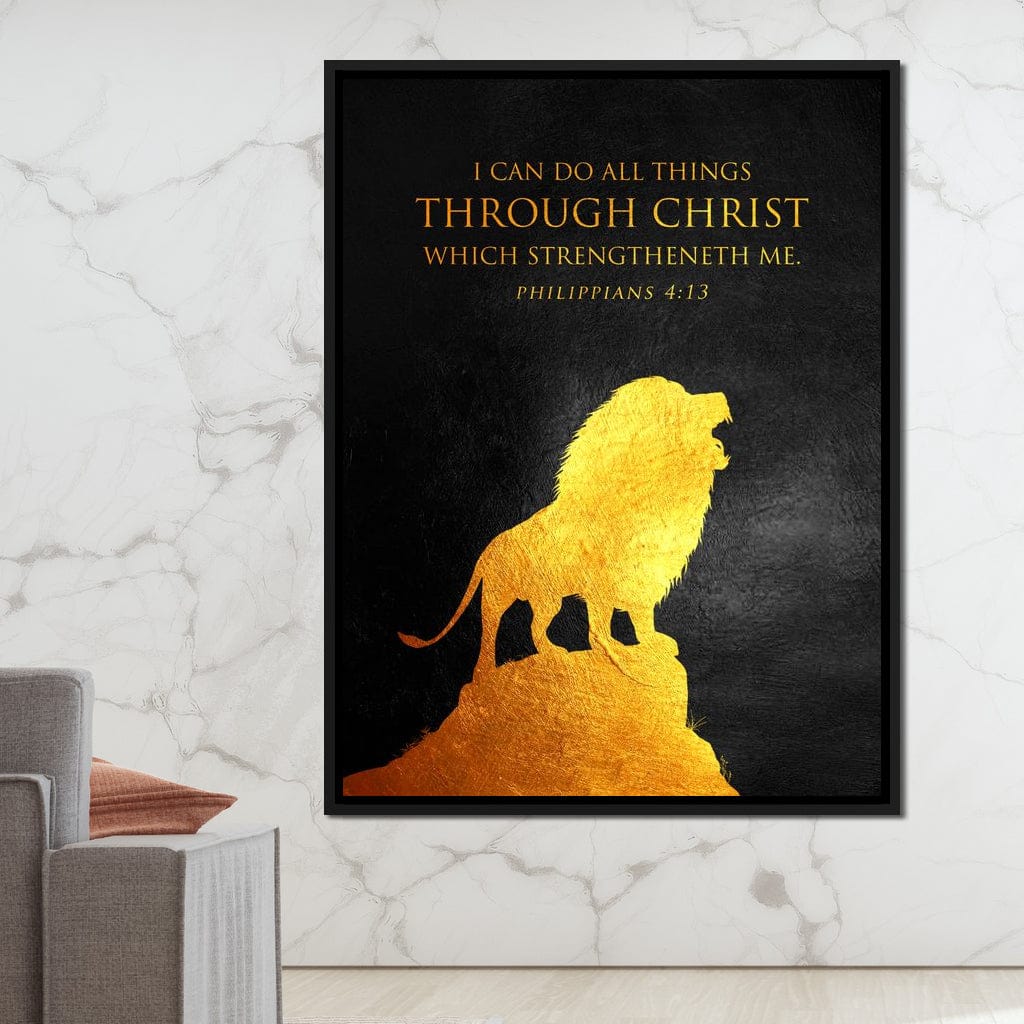 Philippians 4:13 Canvas Wall Art