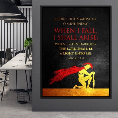 Micah 7:8 Canvas Wall Art
