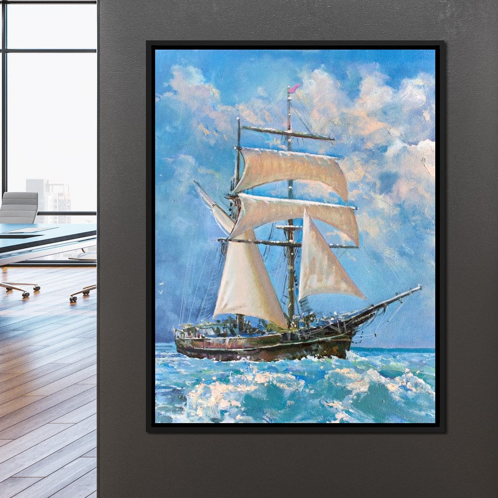 White Sails Canvas Wall Art