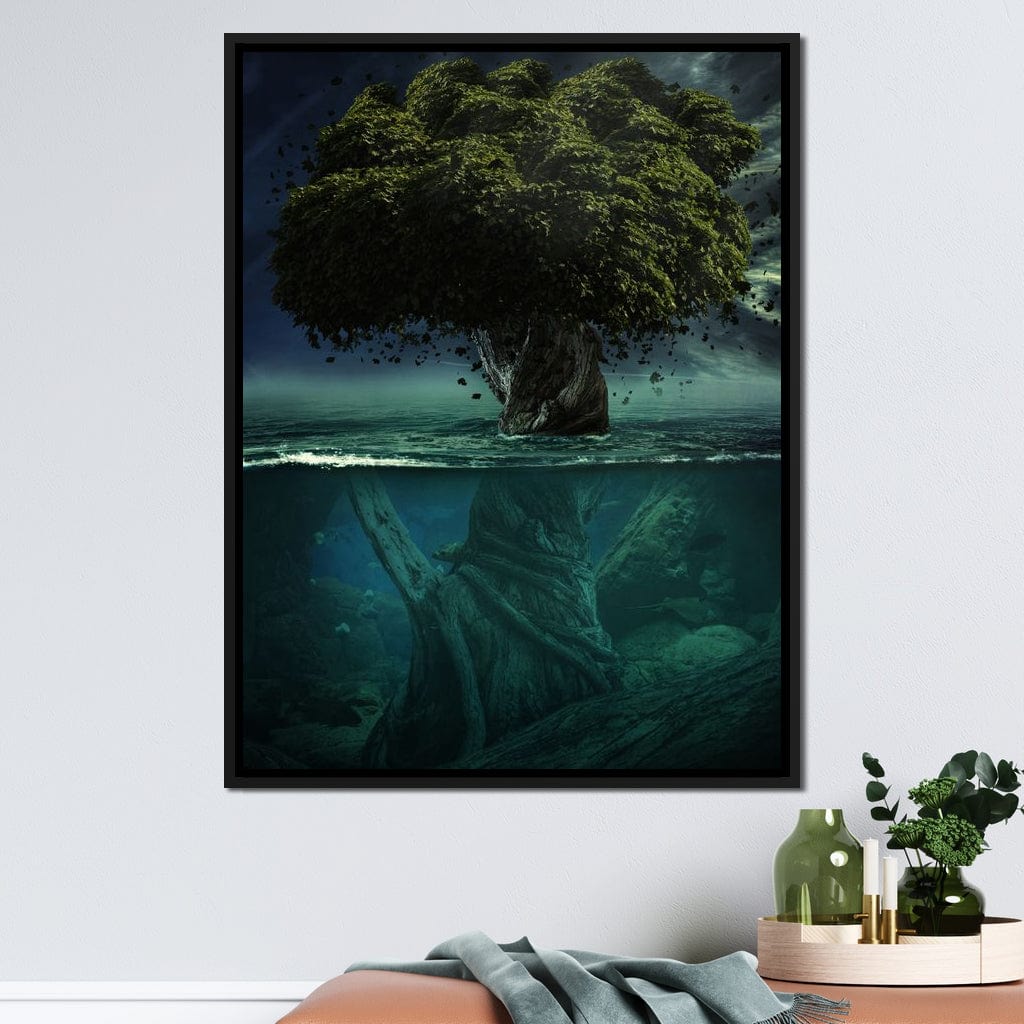 Alone in Depth Canvas Wall Art
