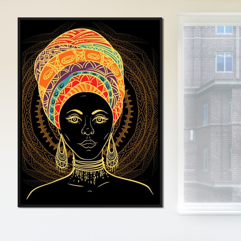 Colorful Turban Canvas Wall Art