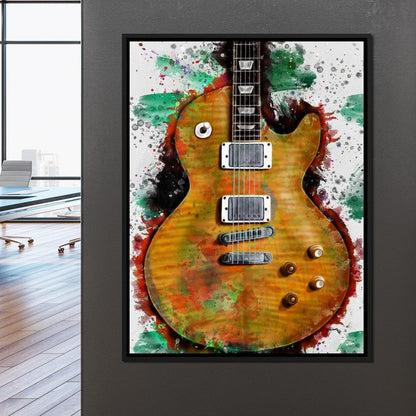 Gary Moore's & Peter Green's Guitar Canvas Wall Art