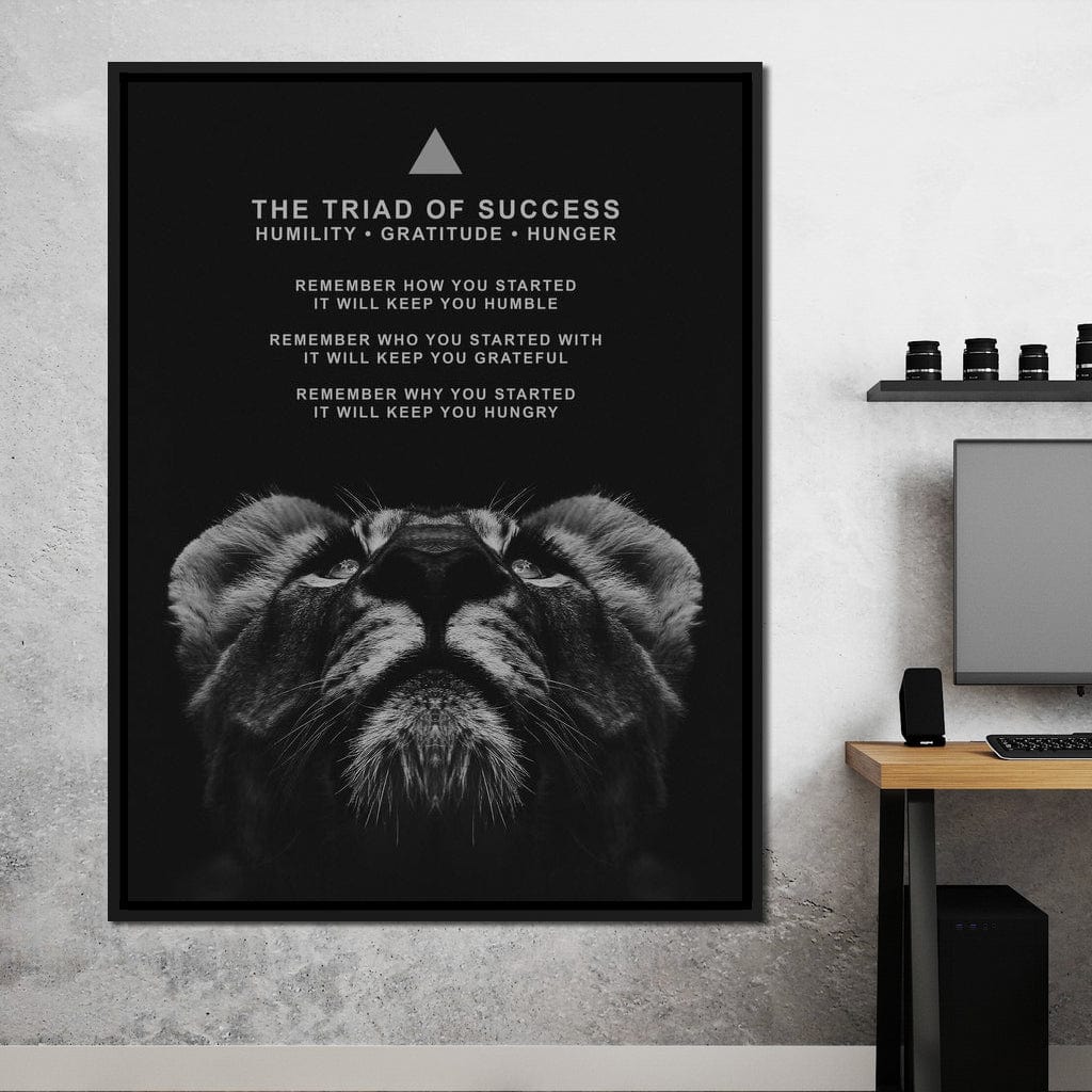 The Triad of Success Canvas Wall Art
