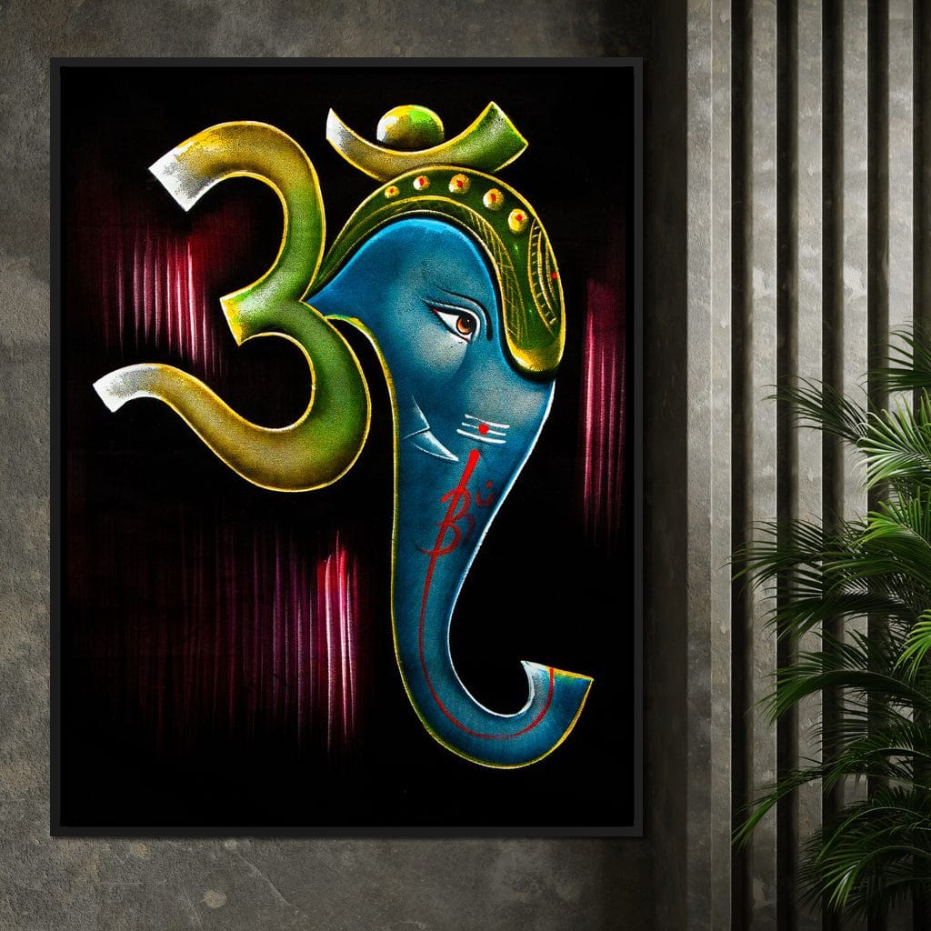 Ganesh Diwali Canvas Wall Art