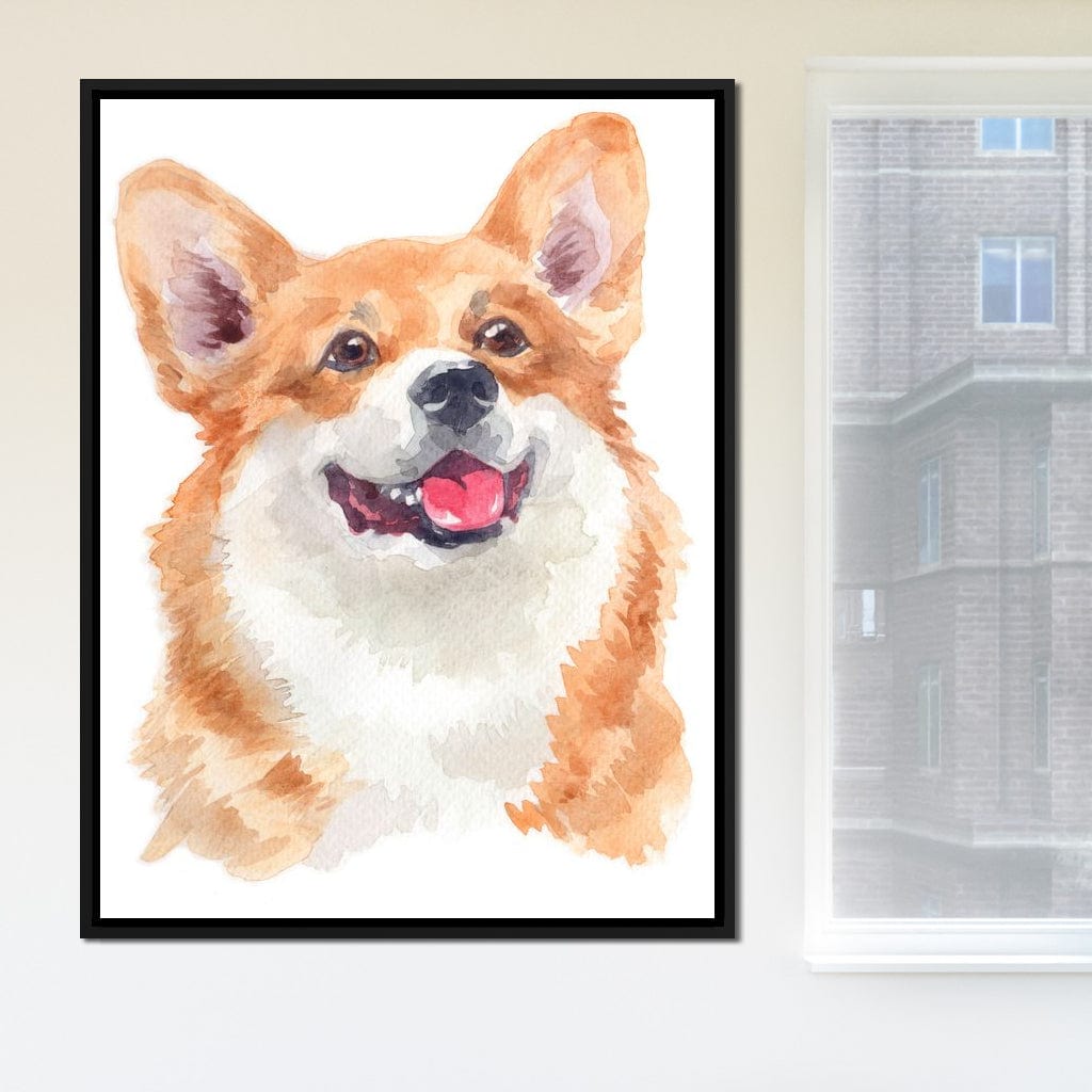 Welsh Corgi Canvas Wall Art