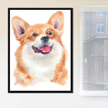 Welsh Corgi Canvas Wall Art