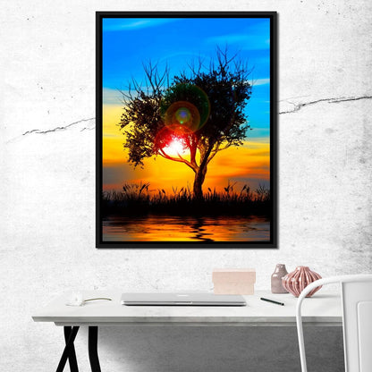 Colorful Sundown Canvas Wall Art