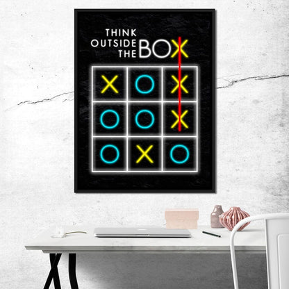 Think Outside The Box Canvas Wall Art