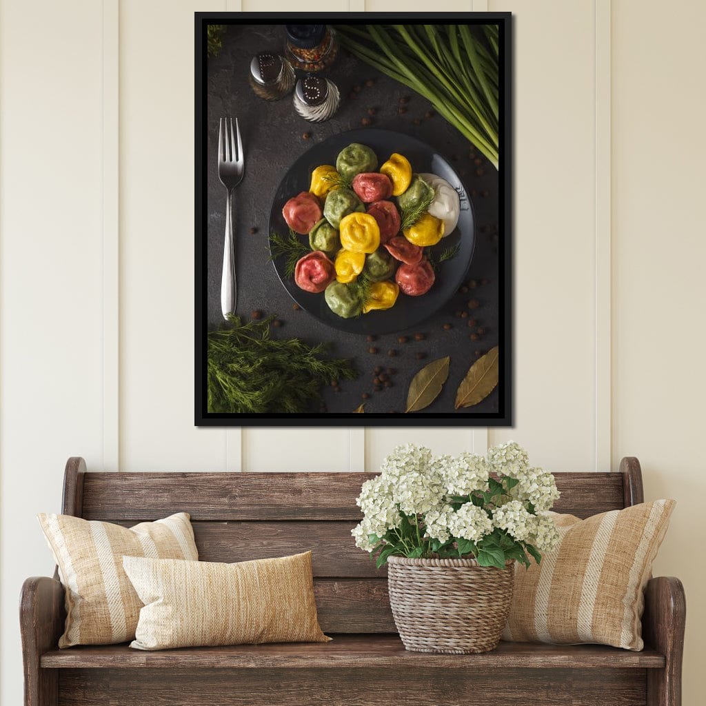 Plate of Pasta Canvas Wall Art