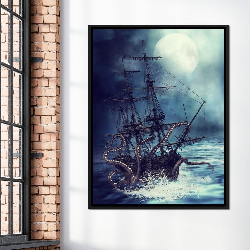 The Kraken Canvas Wall Art