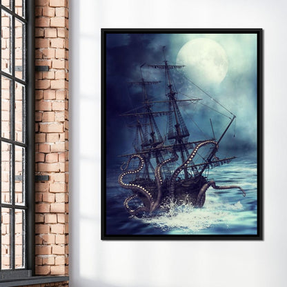 The Kraken Canvas Wall Art