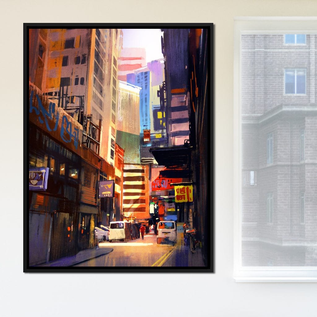 Hemererae Market Canvas Wall Art