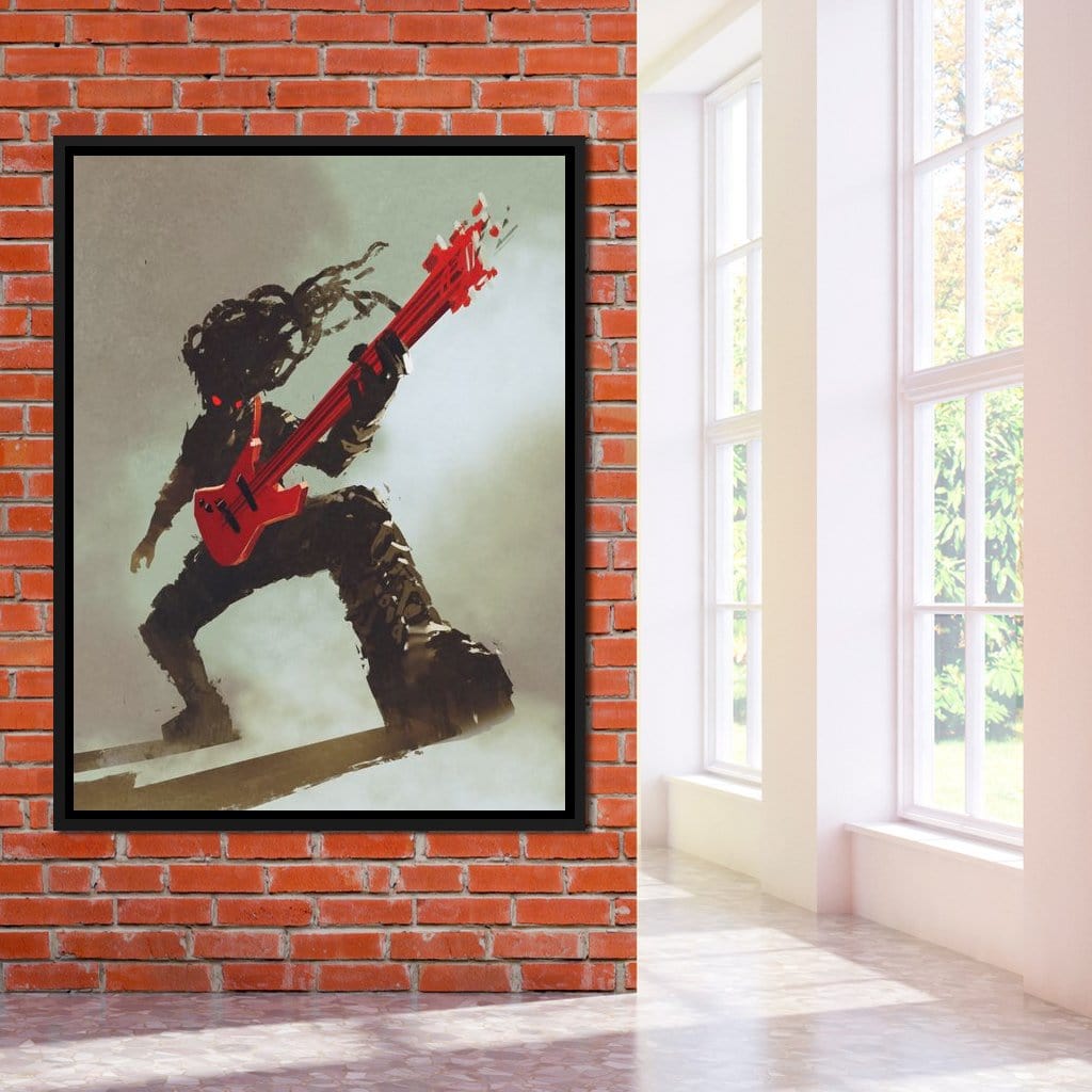 Rocker Monster Canvas Wall Art