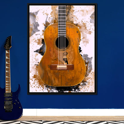 Willie Nelson's Trigger Acoustic Guitar Canvas Wall Art