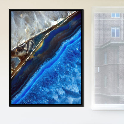 Blue Stone Canvas Wall Art