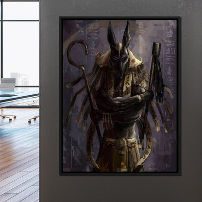 Anubis Canvas Wall Art