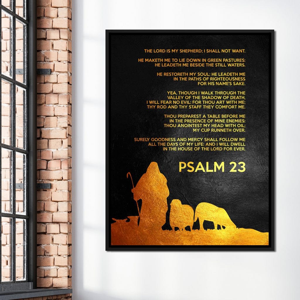 Psalm 23 Canvas Wall Art