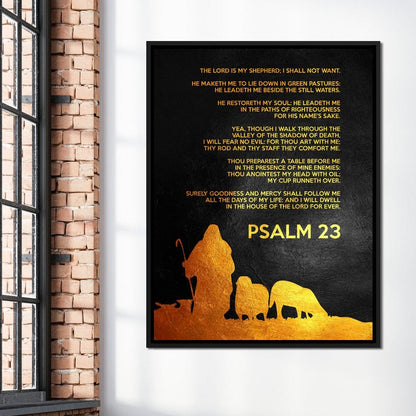 Psalm 23 Canvas Wall Art