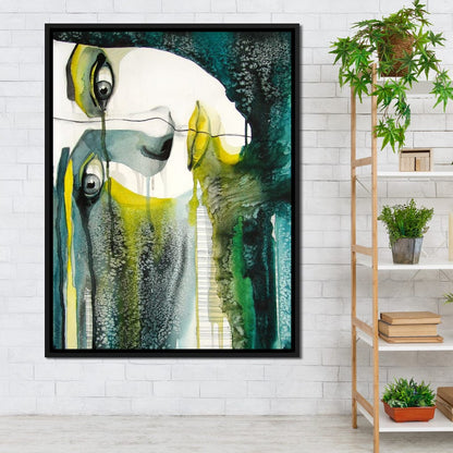 Fading Face Canvas Wall Art