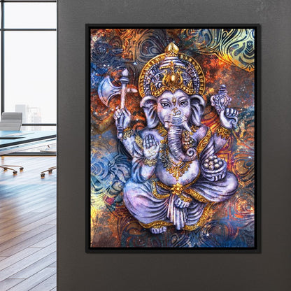 Spiritual Ganesha Canvas Wall Art