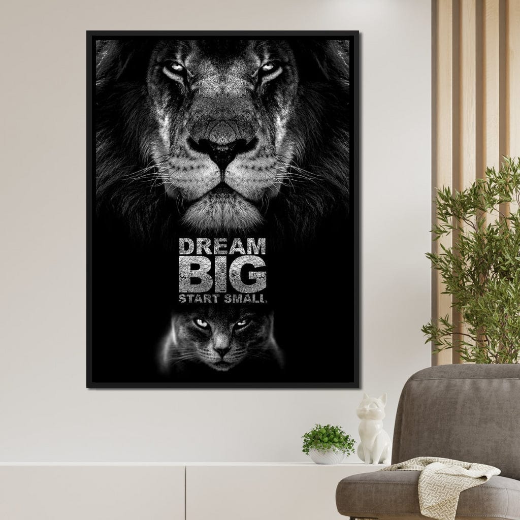 Dream Big Start Small Canvas Wall Art