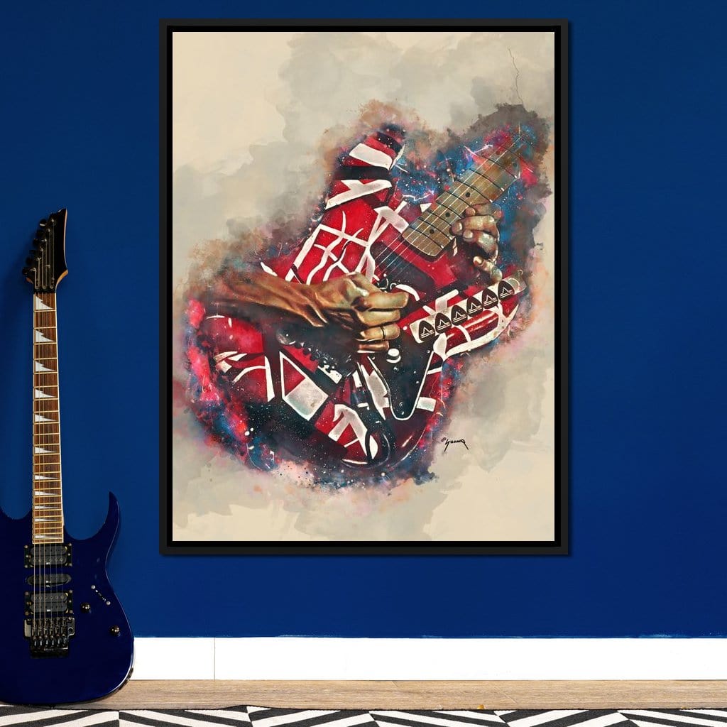 Eddie Van Halen's Electric Guitar Canvas Wall Art