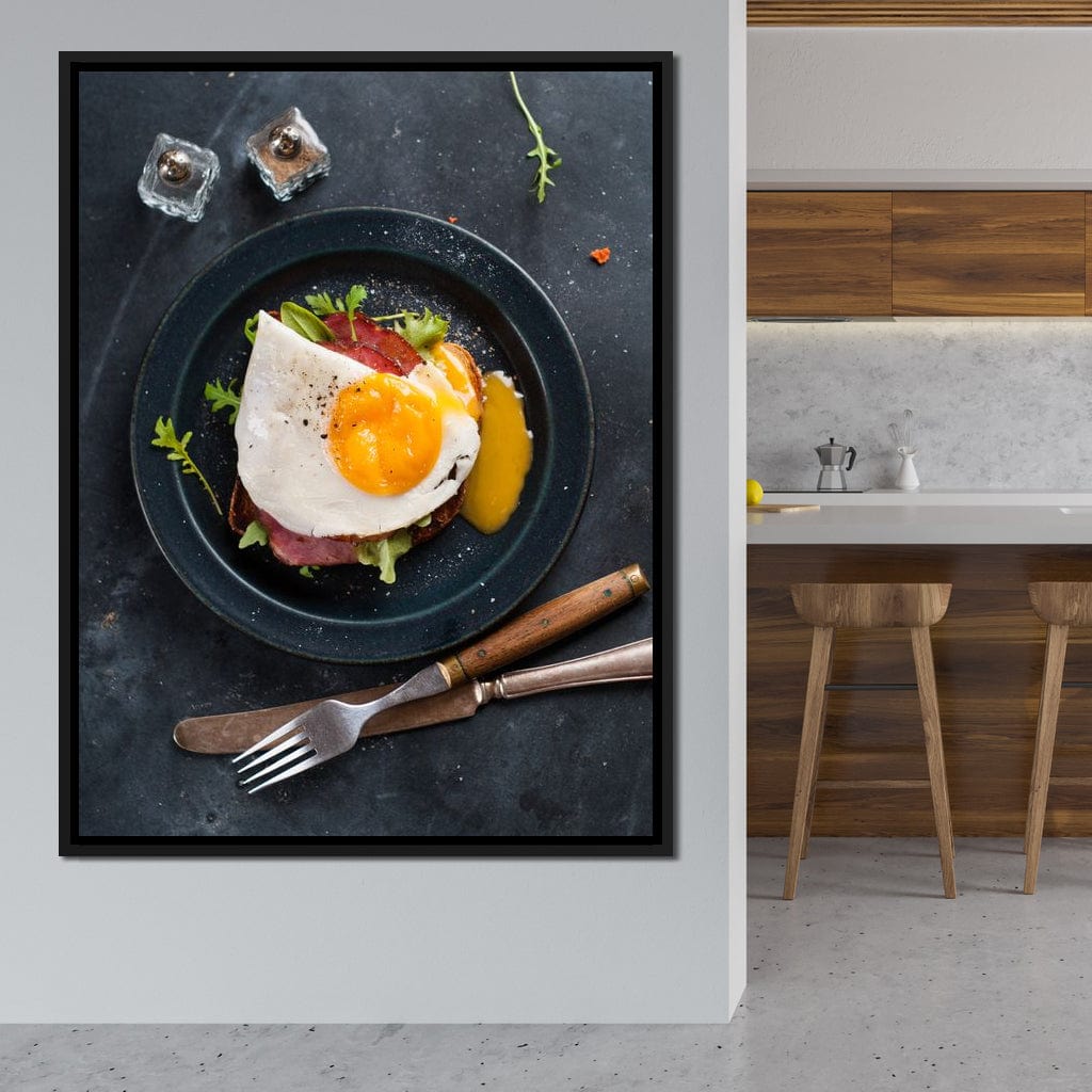 Breakfast Plate Canvas Wall Art