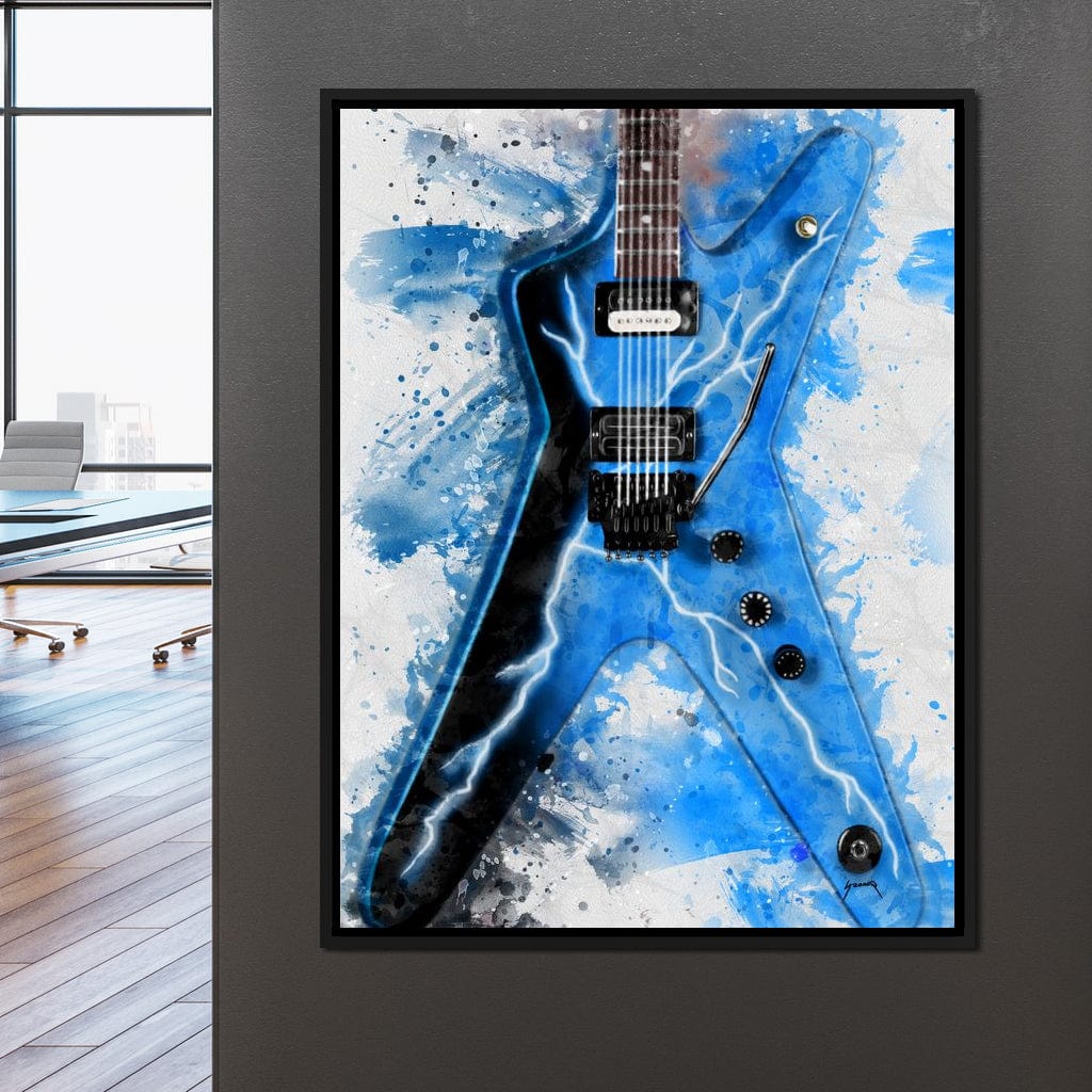 Dimebag Darrell's Guitar Canvas Wall Art