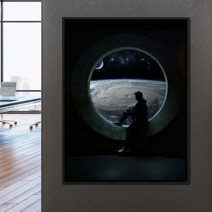 Planet View Canvas Wall Art