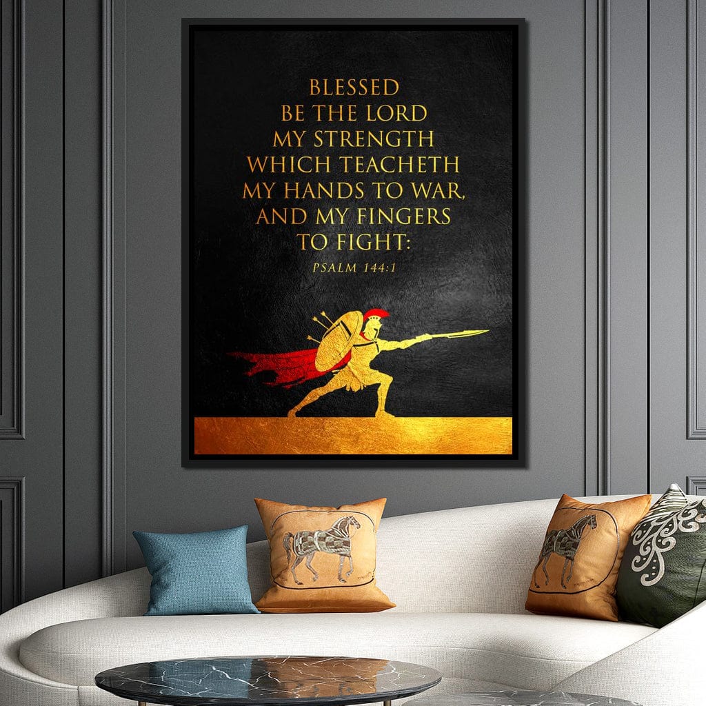 Psalm 144:1 Canvas Wall Art