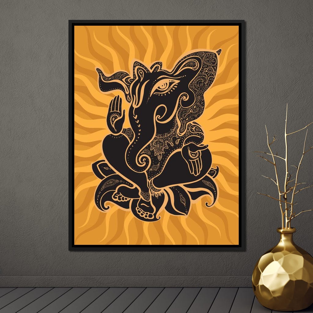 Ganesh Wisdom Canvas Wall Art