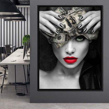 Mind On the Money Canvas Wall Art
